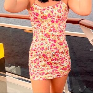 floral mini dress